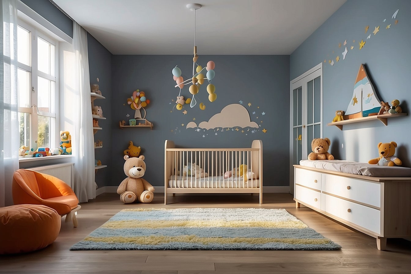 Babykamer blauw